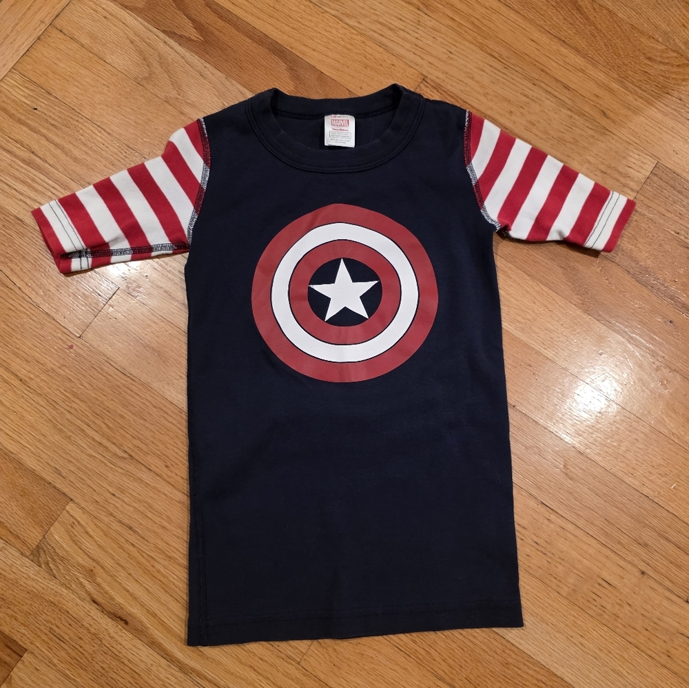 Hanna Andersson X Marvel Captain America Pajama Top
